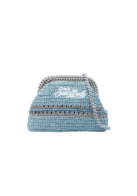 Borsa donna Crochet MC2 Saint Barth 06361H Azzurra pouch uncinetto lurex tracolla MC2 SAINT BARTH | Borse | CROCHETPOCH06361H3133